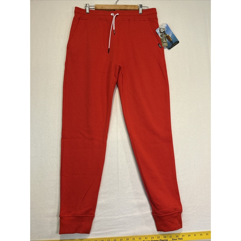 Be Boundless Womens Soft Eco Fleece Joggers Pants Red Large ELP022200